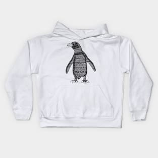 African Penguin Pattern Kids Hoodie